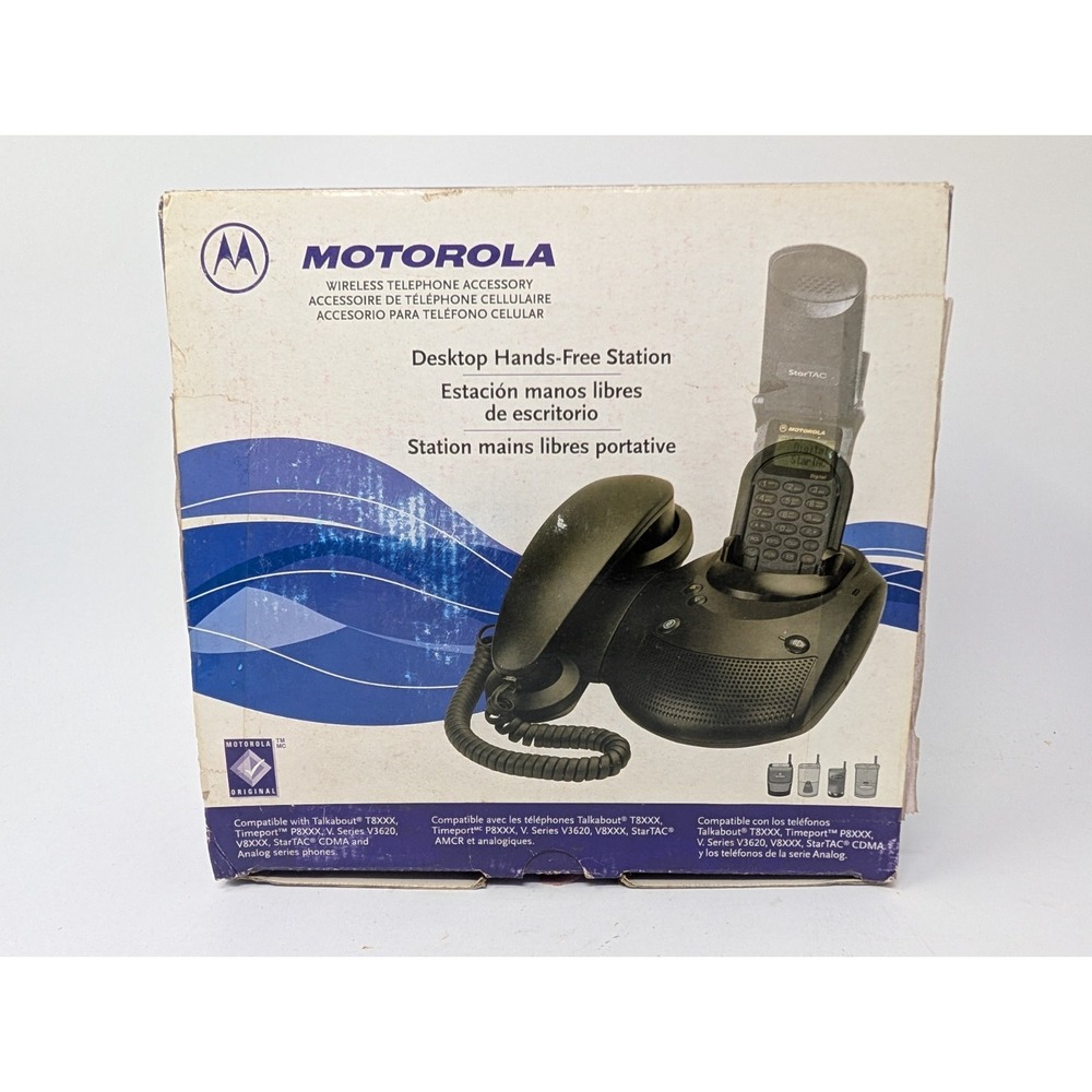 VINTAGE Motorola Desktop Hands-Free Station StarTAC V-Series 98240G Open Box